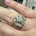 My Polish grandfather (Dziadek) gave me this ring. Which way was is it supposed to be worn.