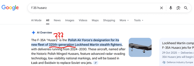 Meanwhile in Poland: 325th Gen Fighters