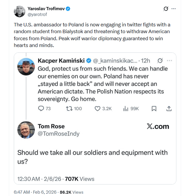 What if US pulls out their bases out of Poland due to the beef between US and KO?