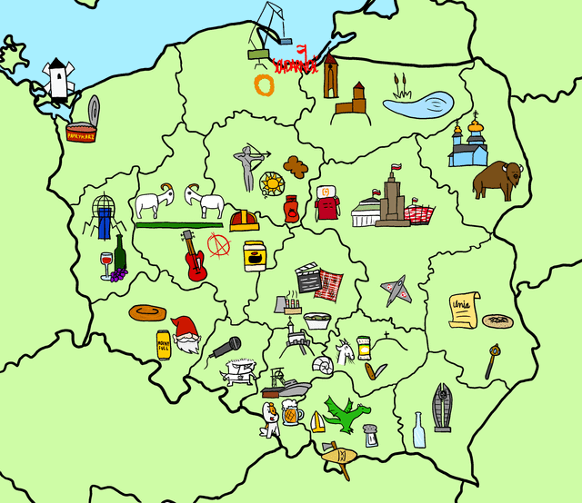 Taka o to rysunkowa mapka