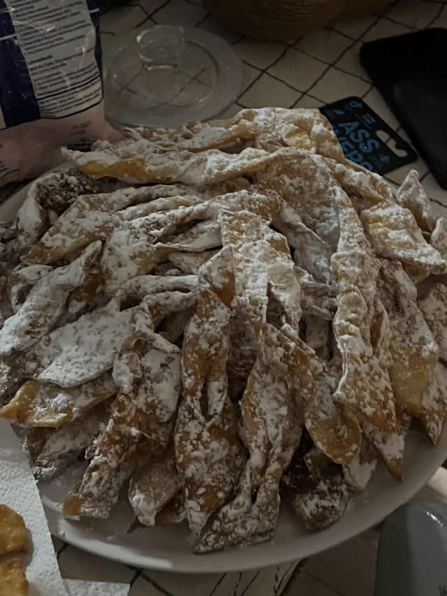 My mom made faworki. Do you say faworki or chruściki?