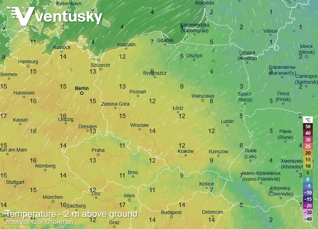 Temperatury w najbliższą środę – wiosna nadchodzi