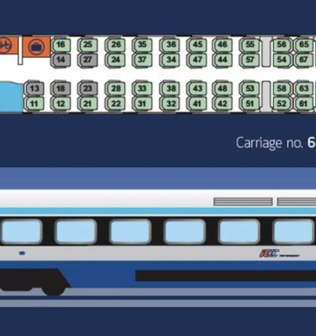 Confusing seat pattern in PKP IC trains