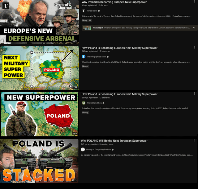 Do you also die of cringe everytime you see one of those "pOlaNd iS tHe nExT sUpErPoWeR" videos on YouTube?