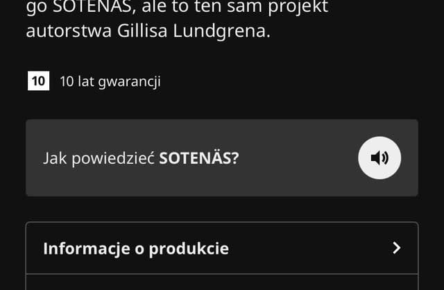 Wymowa w aplikacji IKEA