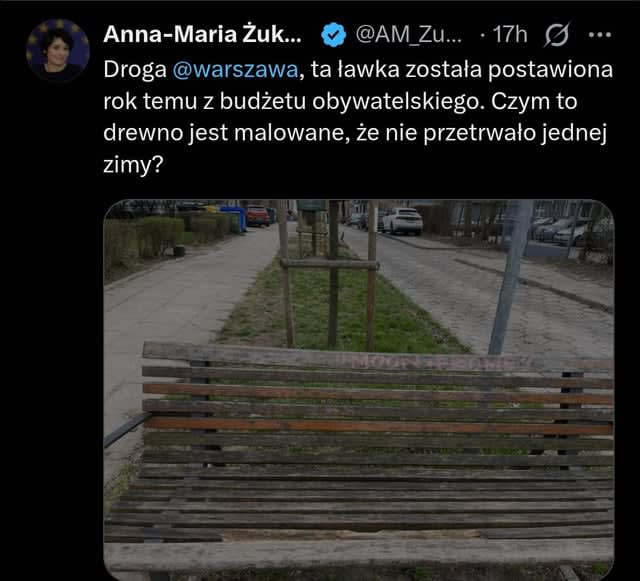 Gdzie dokładnie ta ławka? Chciałbym zobaczyć na żywo