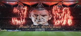 Oprawa Legii na dzisiejszym meczu z górnikiem Zabrze