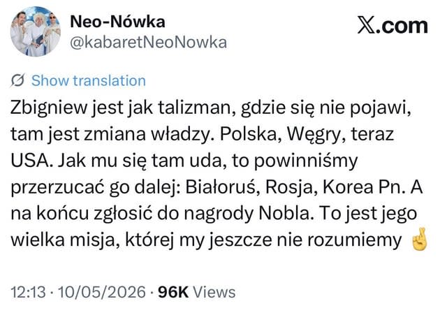 Zbigniew jest jak talizman
