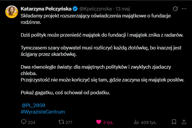 Pełczyńska-Nałęcz jak zwykle z rigczem. "Pokaż gagatku, coś schował od podatku" :)