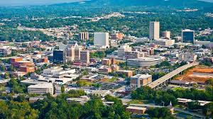 Greenville South Carolina downtown aerial