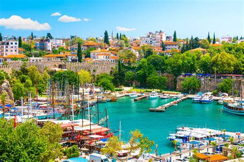 Antalya old harbor and old town