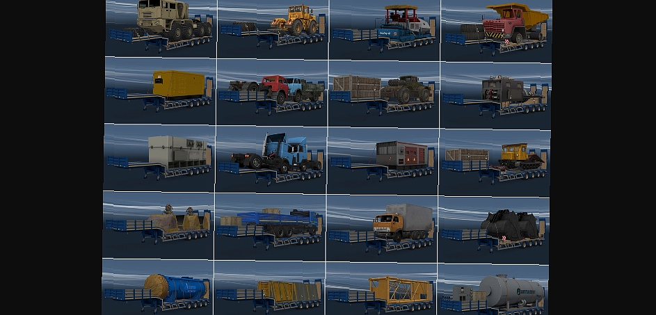 МОД SCS Lowbed Trailer Cargo v1.4.5 ДЛЯ EURO TRUCK SIMULATOR 2