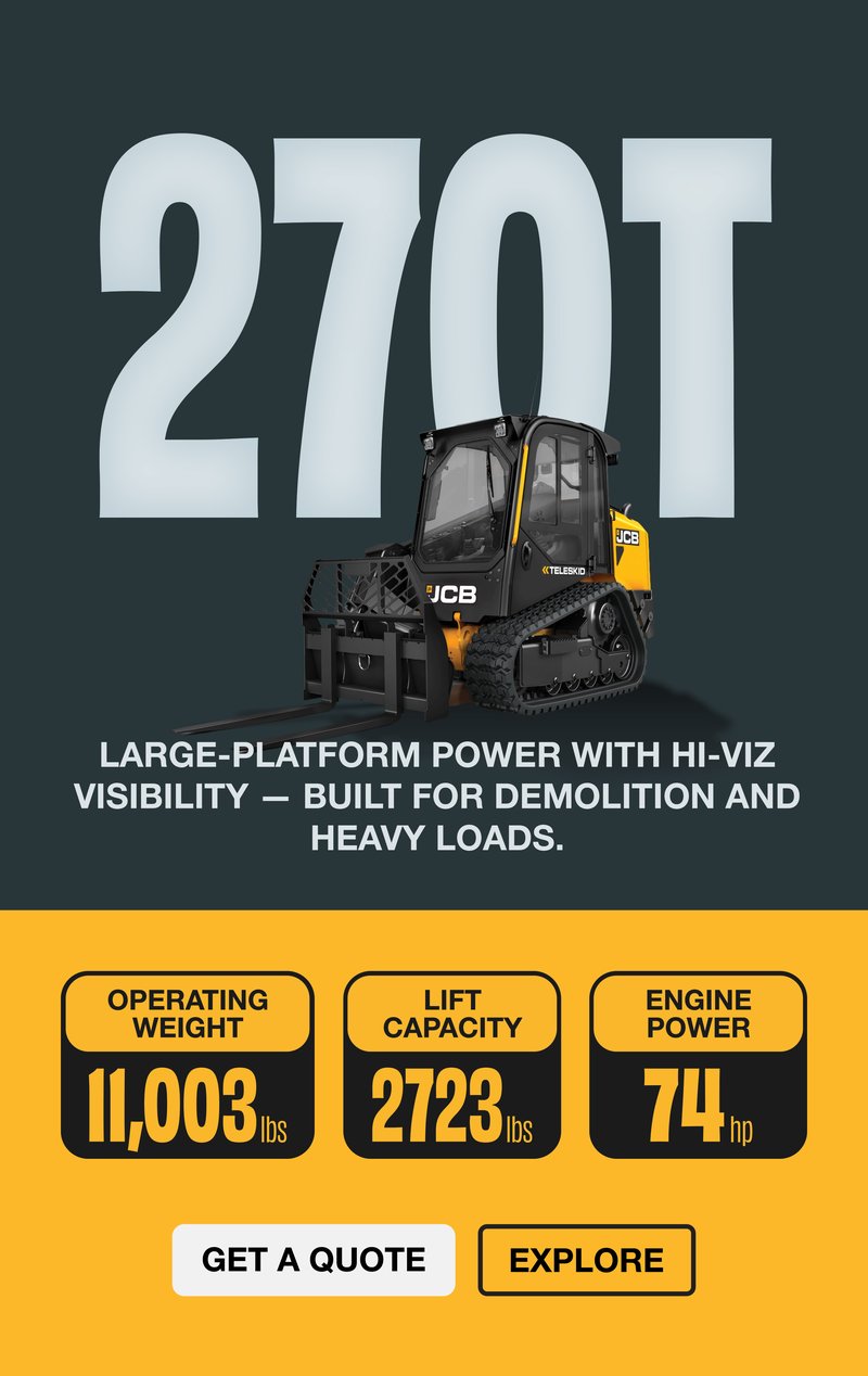 JCB 270T - Large-platform power for demolition and heavy loads