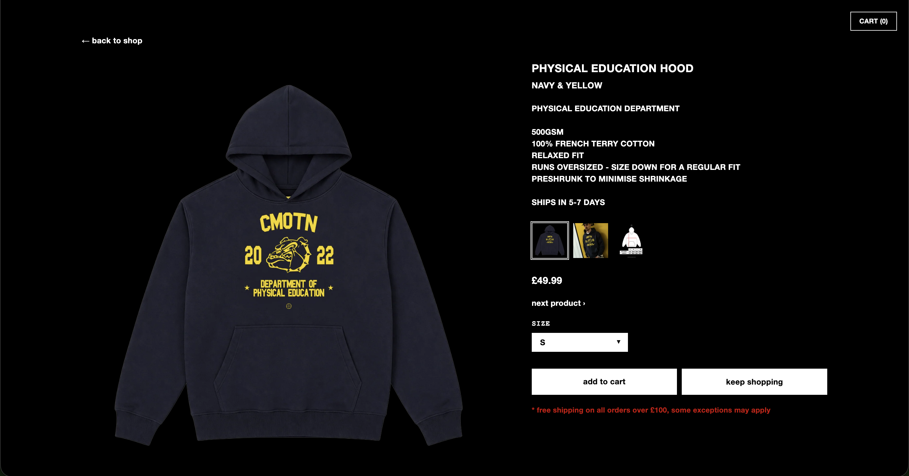 COMMOTION WEBSTORE – screen 5