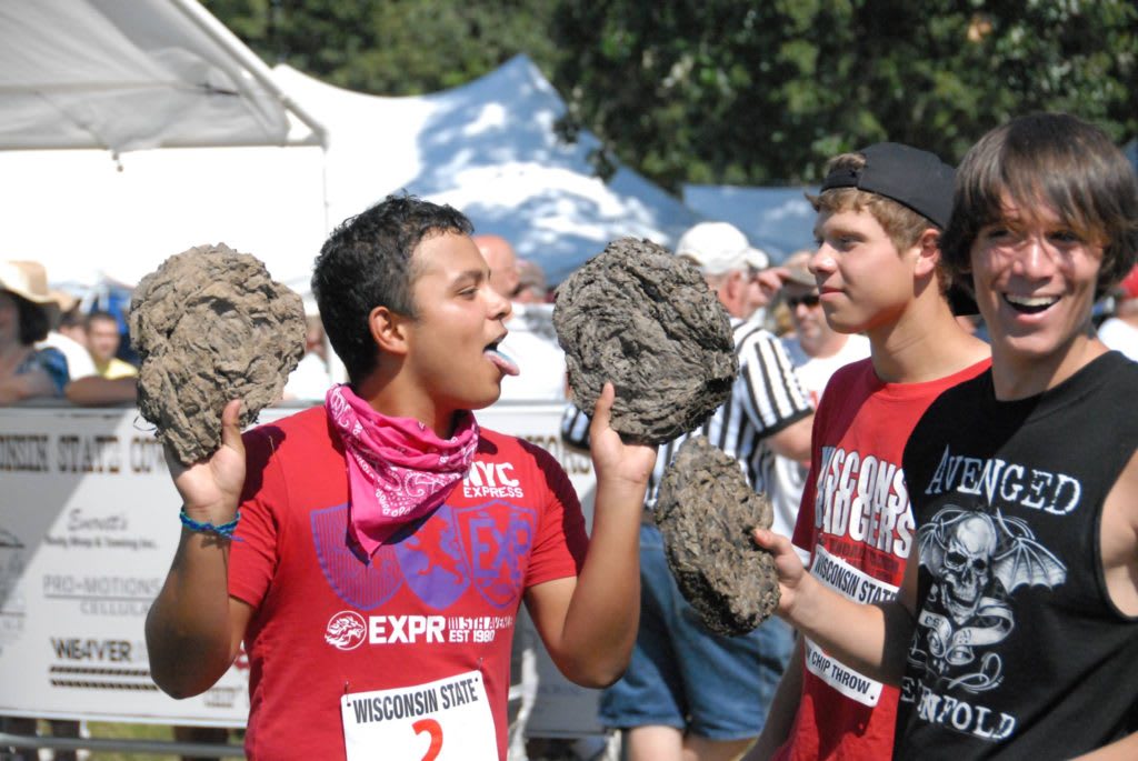 Jordan Powers' 200-Foot Cow Chip Championship Toss