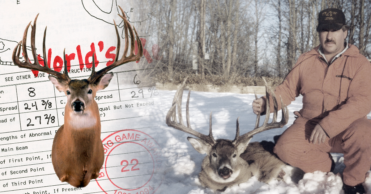 Milo Hanson's World Record Typical Whitetail — 213-5/8 Boone & Crockett