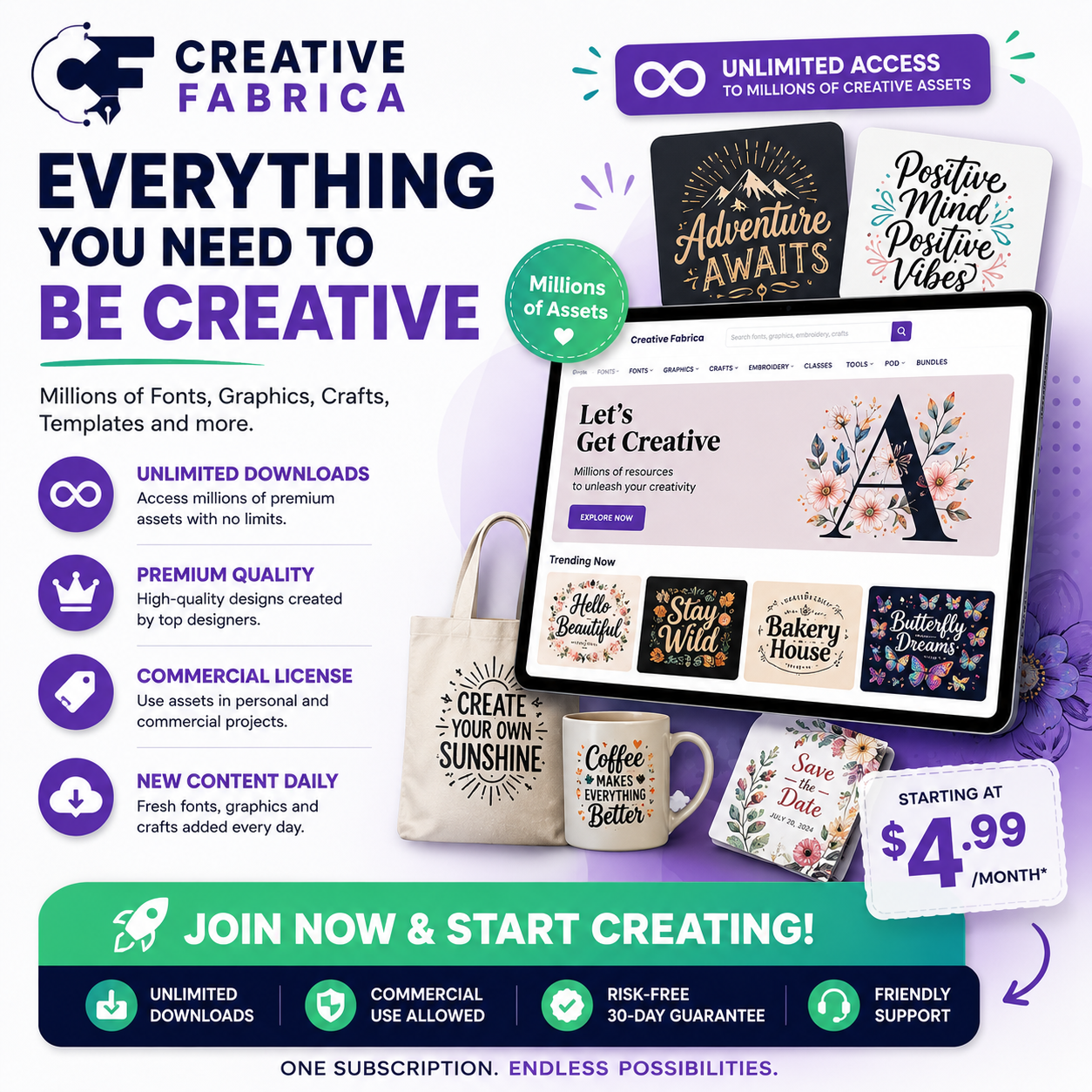 Creative Fabrica - Unlimited Design Assets