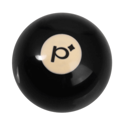 Partiful 8 ball sticker