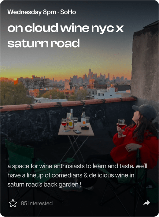 Photo-based Explore event card