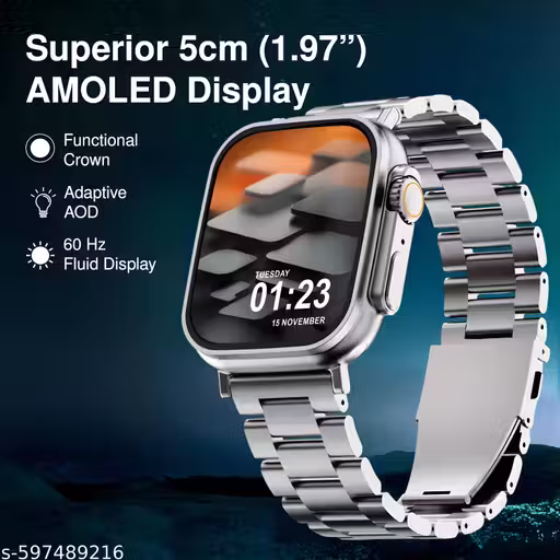 steel digital watch