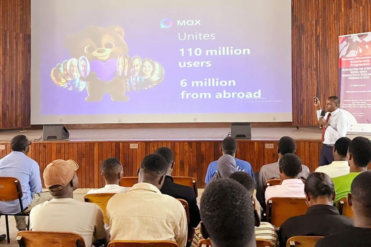 Russian messaging app Max launched in Tanzania to expand African user base