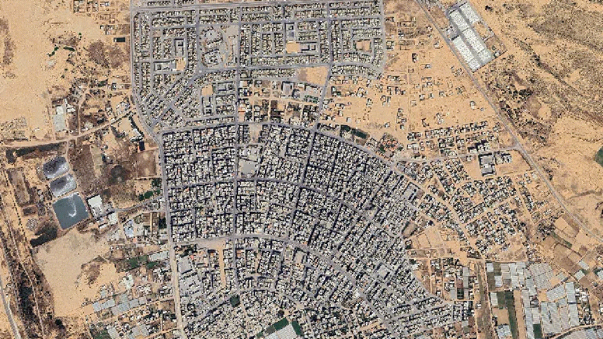 Imágenes satelitales revelan la destrucción masiva en el sur de Gaza y la ampliación del control israelí