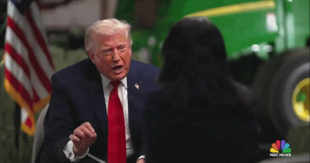 Trump abandona entrevista con NBC tras discusión sobre teorías de fraude electoral
