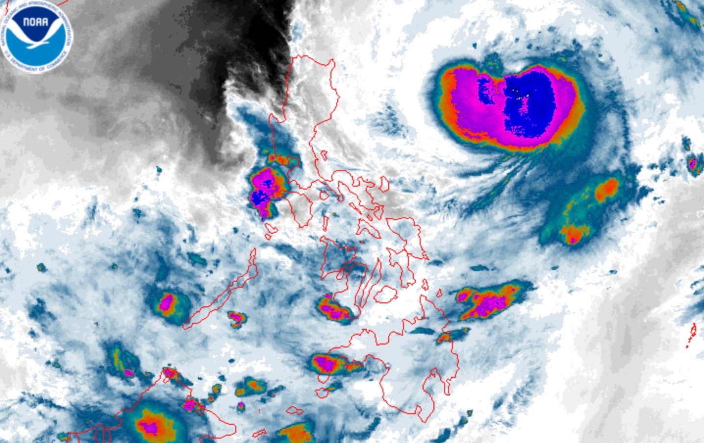 Typhoon Francisco intensifies east of Central Luzon, enhances southwest monsoon rains across Philippines