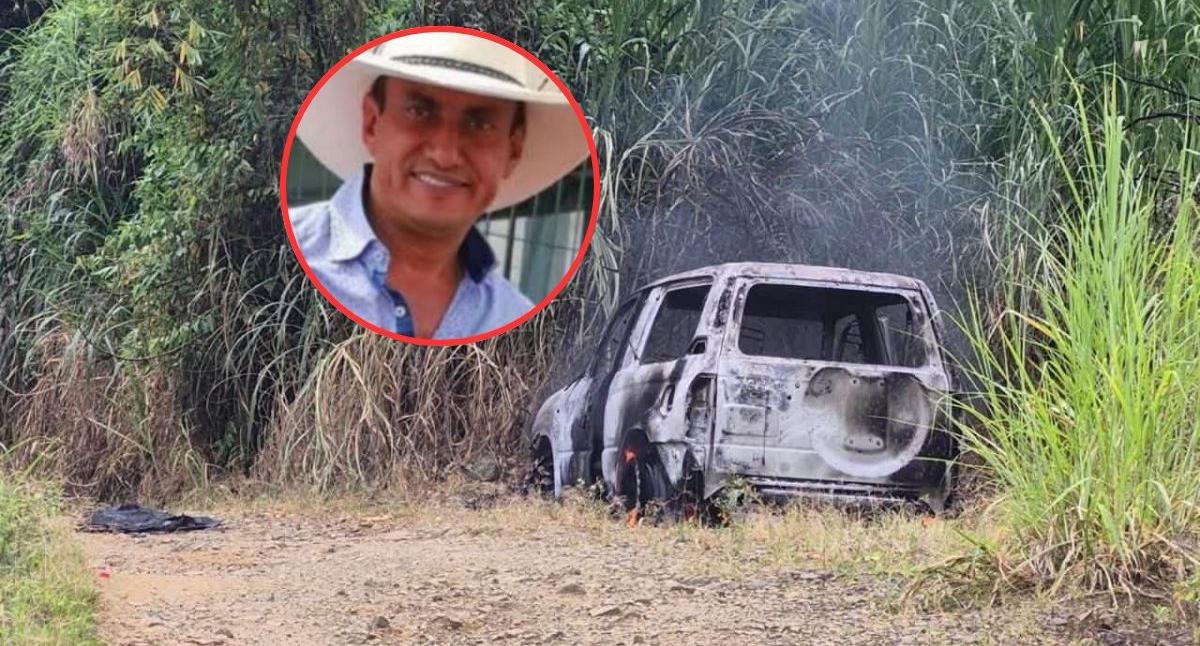 Ganadero Asesinado en el Valle del Cauca: Hallan su Camioneta Incinerada