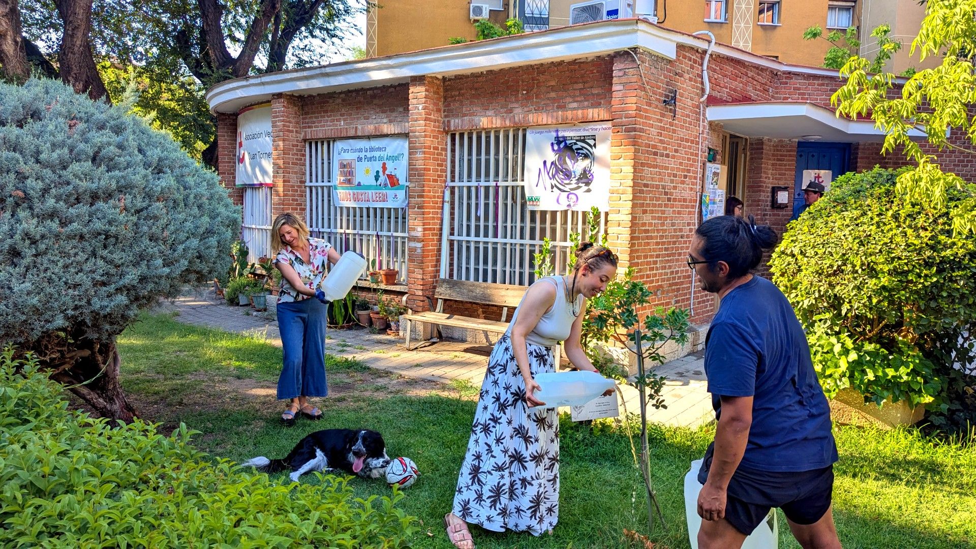 Vecinos de Madrid y Córdoba crean espacios verdes para combatir el calor extremo