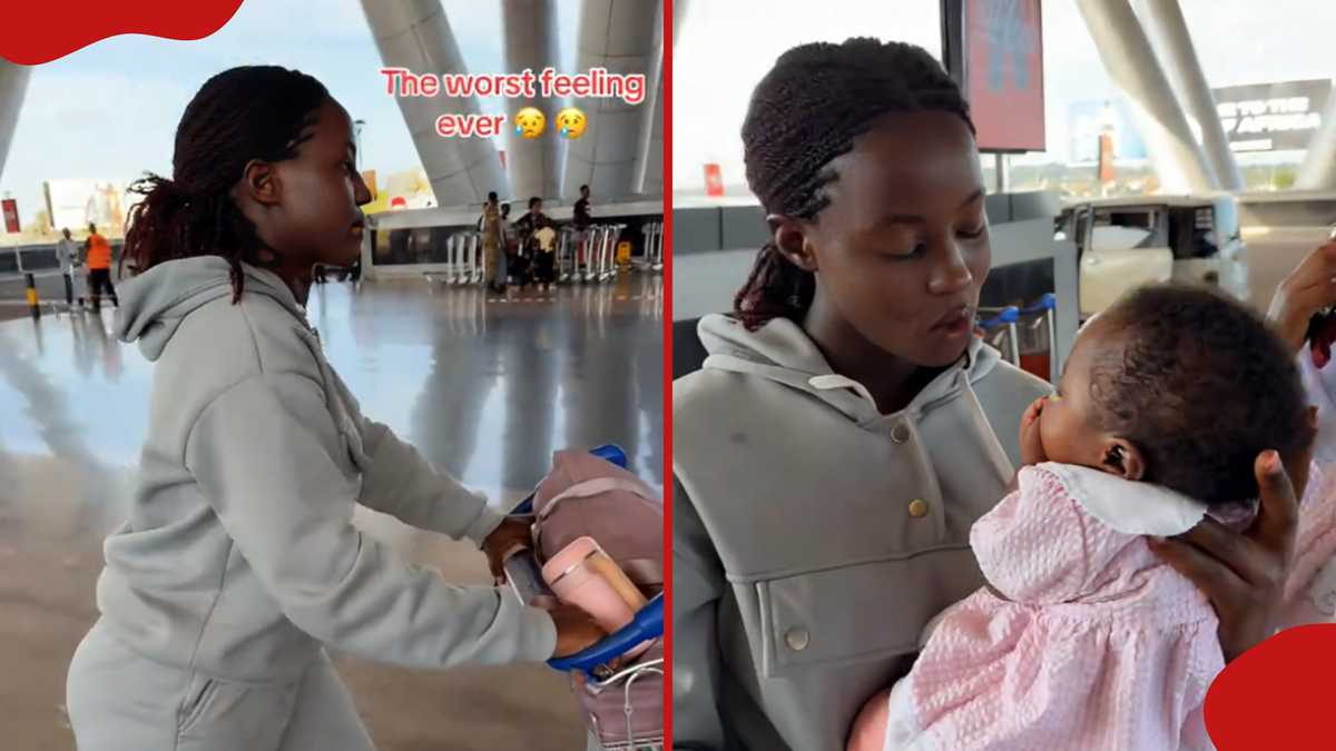 Mother Says Final Goodbye to 2-Month-Old Daughter Before Flight in Emotional TikTok Video