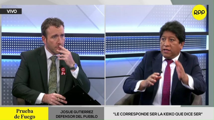Defensor del Pueblo respalda legitimidad electoral de Keiko Fujimori