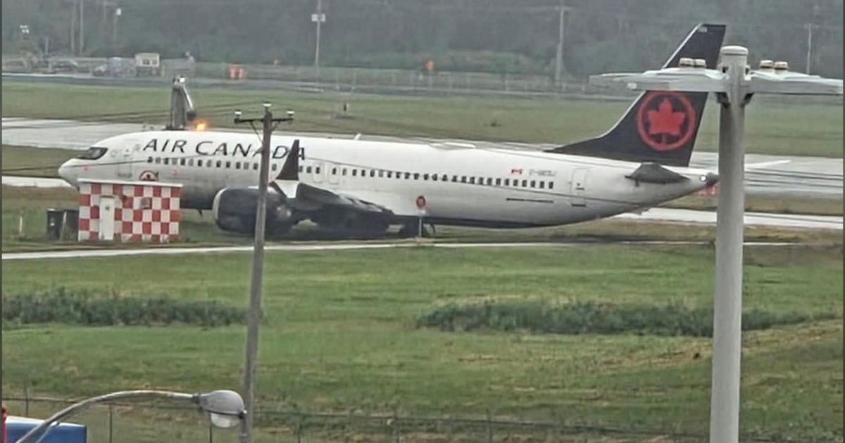 Air Canada Flight Skids Off Runway at Montreal Airport