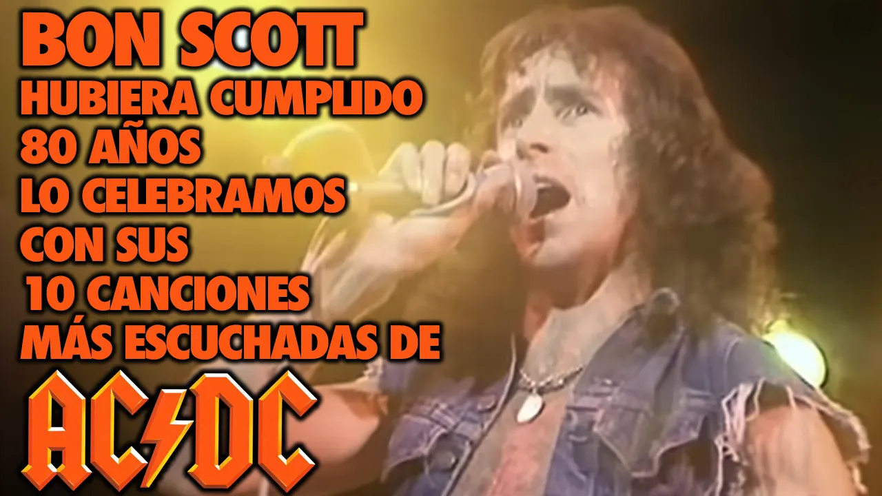 David Esquitino celebra el 80 aniversario de Bon Scott con sus 10 canciones de AC/DC más escuchadas