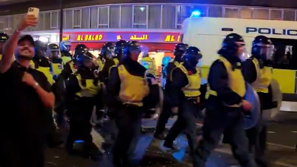 Clashes erupt in London and celebrations in Paris after France defeat Morocco in World Cup match