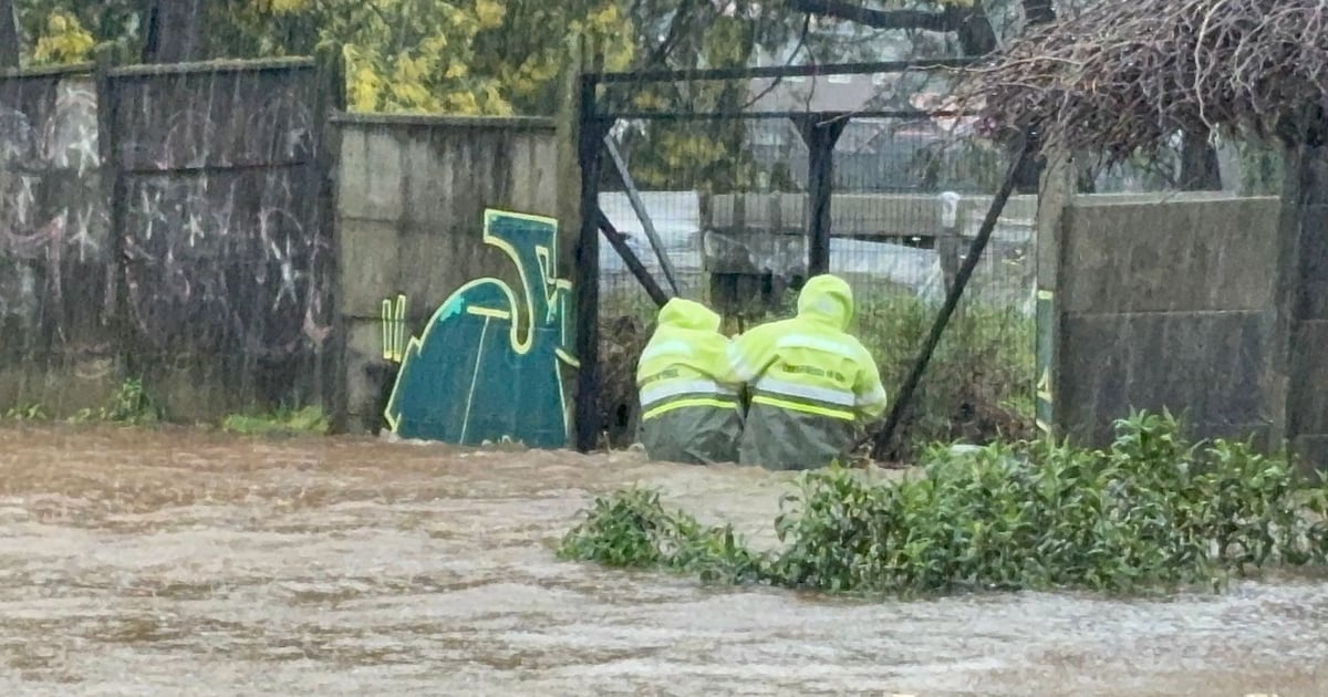 Alertas por lluvias intensas y sistema frontal en la zona centro-sur de Chile