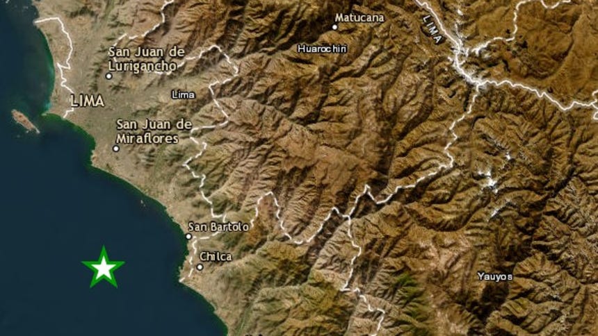 Earthquake of Magnitude 4.3 Shakes Lima Tonight