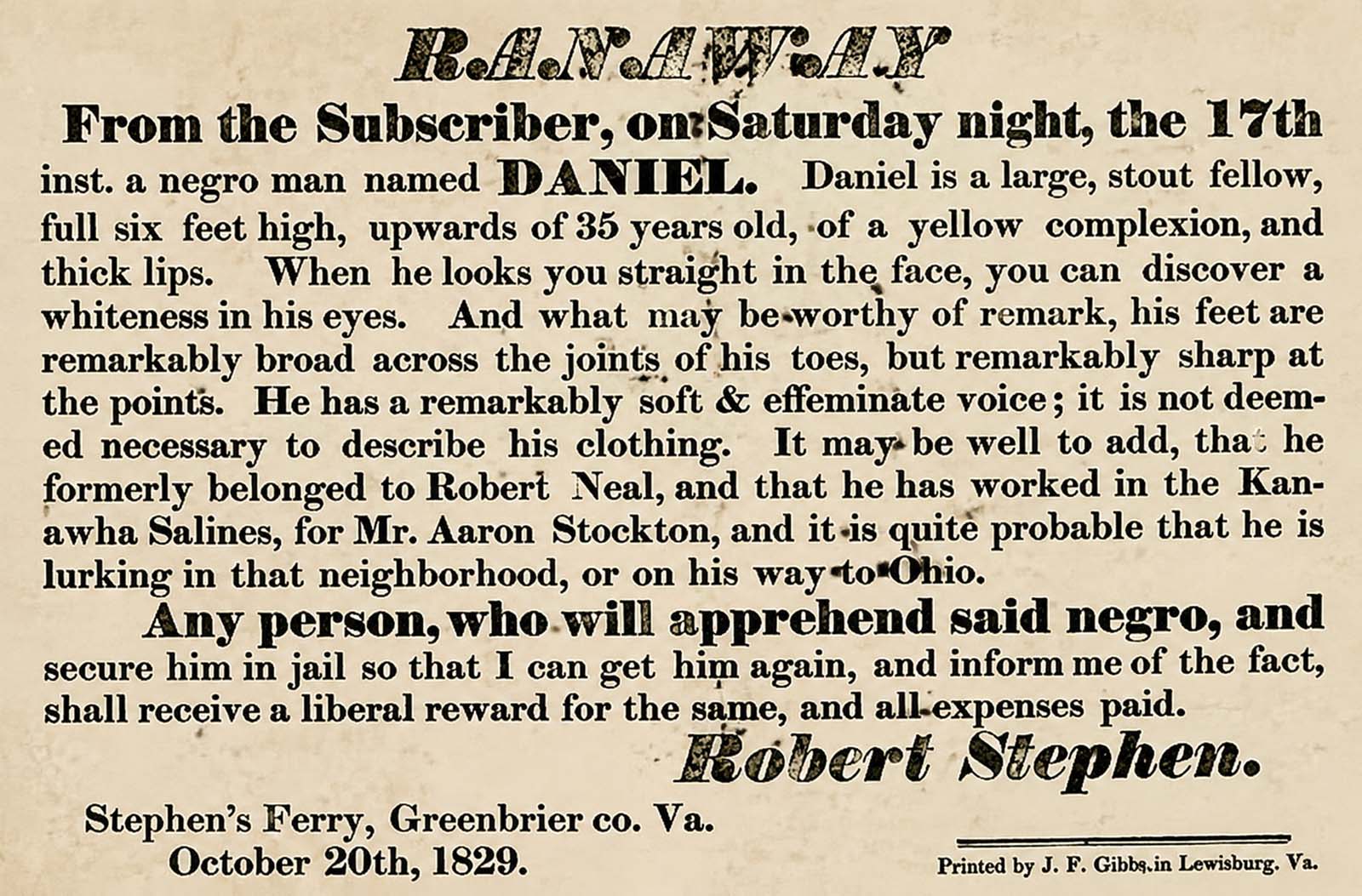 Historical Runaway Slave Ads Reveal 19th Century Struggles for Freedom