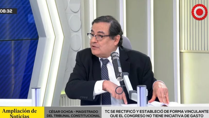 Tribunal Constitucional restringe iniciativas de gasto del Congreso