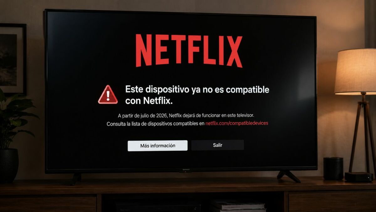 Netflix dejará de funcionar en ciertos televisores a partir de julio 2026