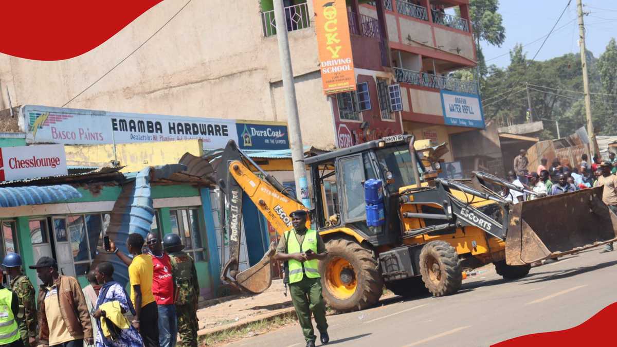 KeNHA Demolishes Illegal Structures on Key Highway to Address Road Reserve Encroachment