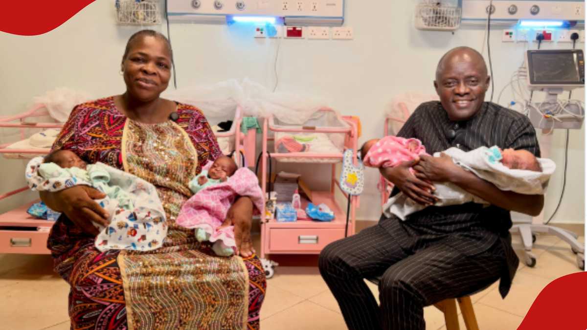 Nigerian Woman Delivers Quadruplets via IVF at 49