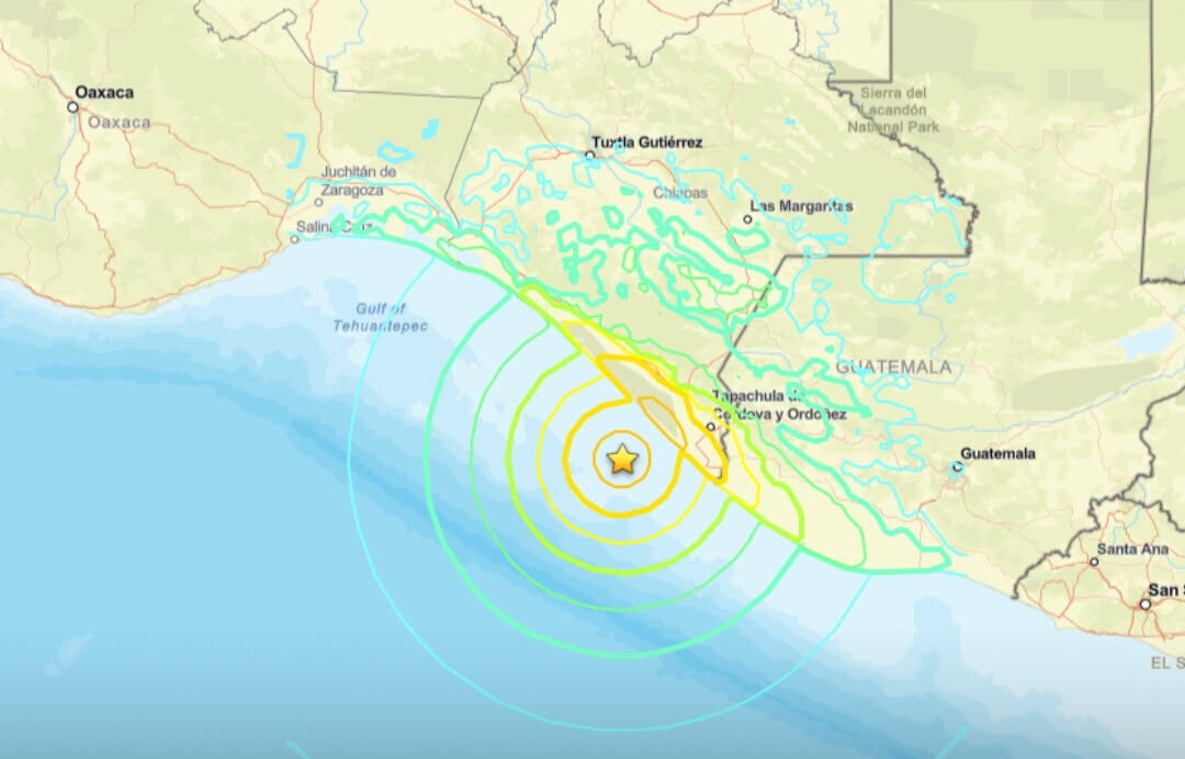 Terremoto de 7,4 grados sacude frontera entre Guatemala y México, activan alerta tsunami