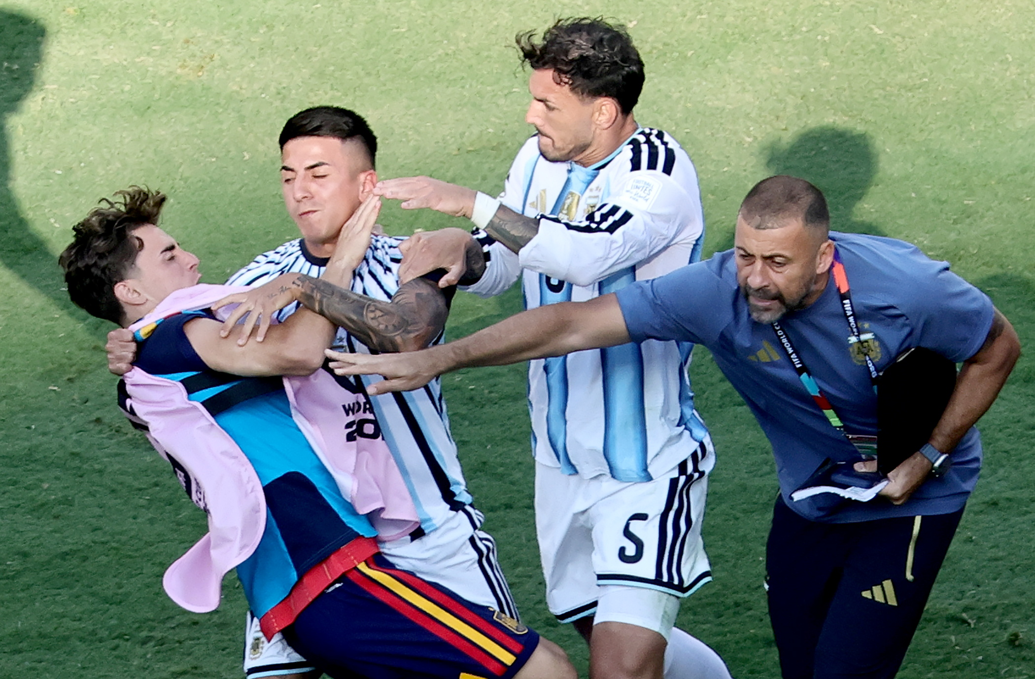Leandro Paredes y los incidentes tras la final del Mundial entre Argentina y España
