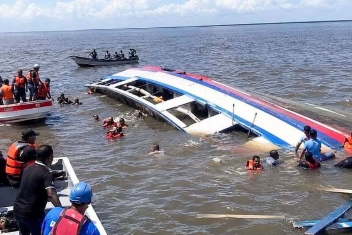 Naufragio en Guyana: 27 muertos y 83 desaparecidos tras accidente marítimo