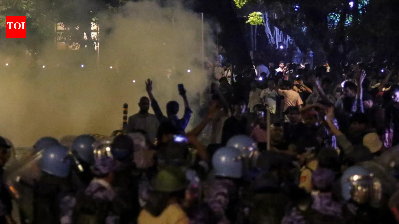 NHRC probes excessive police action during student protests over unauthorized construction dispute