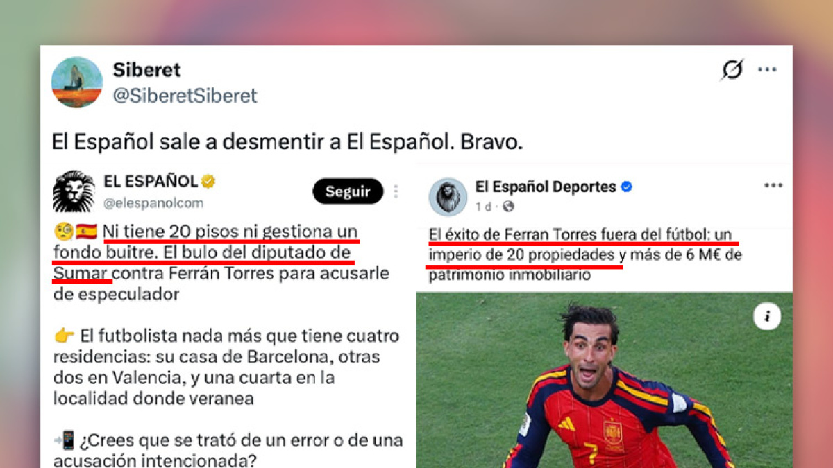 Sumar y el escándalo de las acusaciones falsas contra Ferran Torres