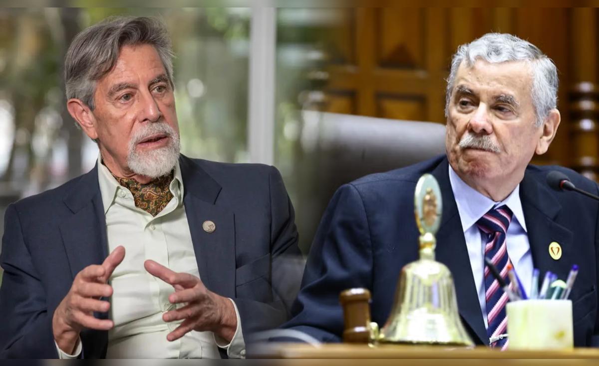Sagasti critica al presidente del Congreso por la entrega de la banda presidencial