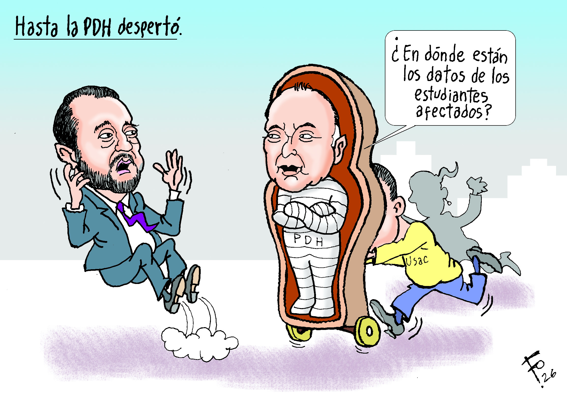 Nuevas caricaturas de Fo en Prensa Libre
