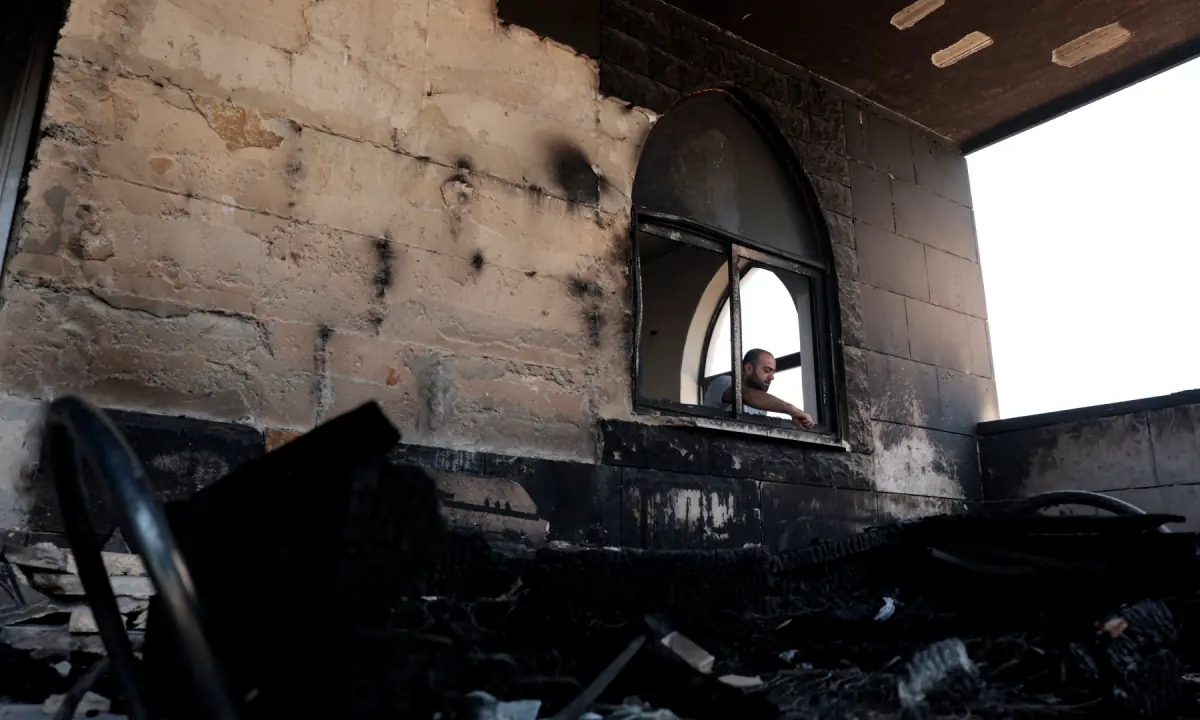 Israeli settlers set fire to two mosques in occupied West Bank, Palestinian officials report